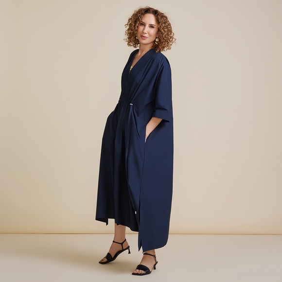 The Everywhere Everyday Shirt Dress - Midnight L (12-16) - Picture 6 of 7